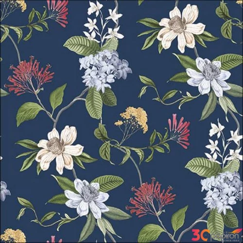 Szalvéta Ambiante Floral mix blue papír papírszalvéta 33x33cm,20db-os