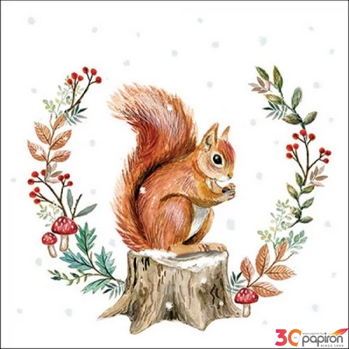 Szalvéta Ambiante Storing For Winter papírszalvéta 33x33cm,20db-os