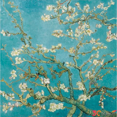 Szalvéta Ambiente virágos Almond Blossom dombornyomott 33x33cm, 3rétegű 20db/csomag