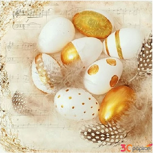Szalvéta Ambiante Godl en Eggs papírszalvéta 25x25cm,15db-os