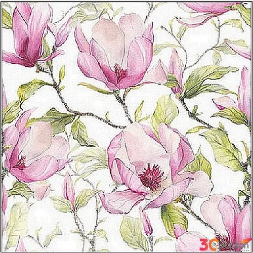 Szalvéta Ambiente mangólia Pattern 25x25 3rétegű, 20db/csomag 12518440