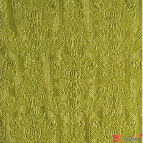 Szalvéta Ambiente Elegance green dombornyomott 33x33cm 3rétegű 15db/csom