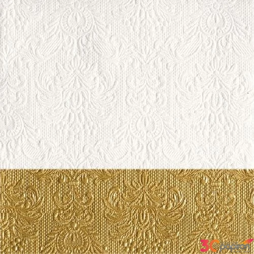 Szalvéta Ambiente Elegance Dip Godl papírszalvéta 33x33cm, 15db-os