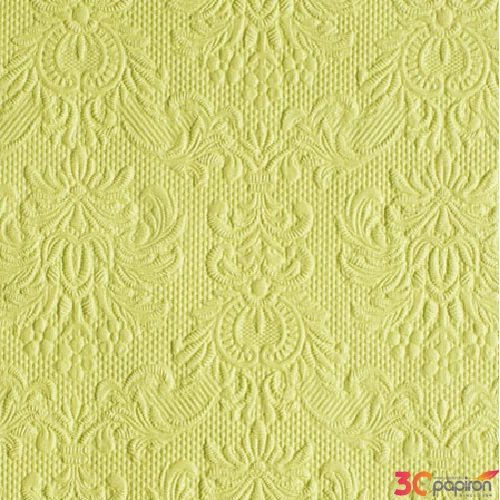 Szalvéta 25x25cm Ambiente 3rétegű (20db/cs) - Elegance Light Green 12504931 Különleges alkalmakra.