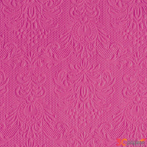 Szalvéta Elegance magenta 25x25cm 3rétegű 15lapos Ambiente