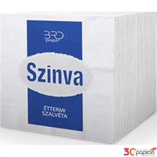 Szalvéta éttermi 600db fehér 1rétegű 600lap/csom 18x18cm KHH299