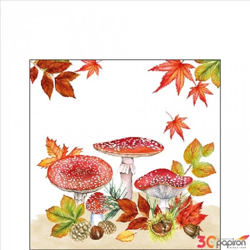 Szalvéta Ambiante Fly agaric group papírszalvéta 25x25cm,15db-os