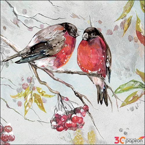 Szalvéta Ambiante Birds on branch papír papírszalvéta 33x33cm,20db-os
