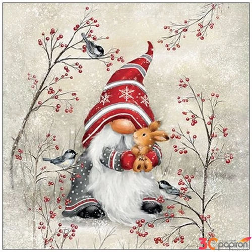 Szalvéta Ambiante Dwarf hug papírszalvéta 25x25cm,15db-os