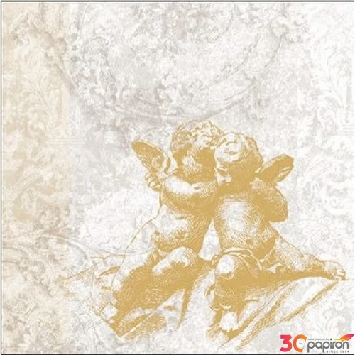 Szalvéta Ambiante Classic Angels Gold papírszalvéta 25x25cm,15db-os