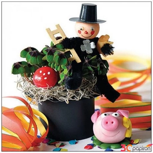 Szalvéta Ambiante Lucky charms papírszalvéta 33x33cm,20db-os