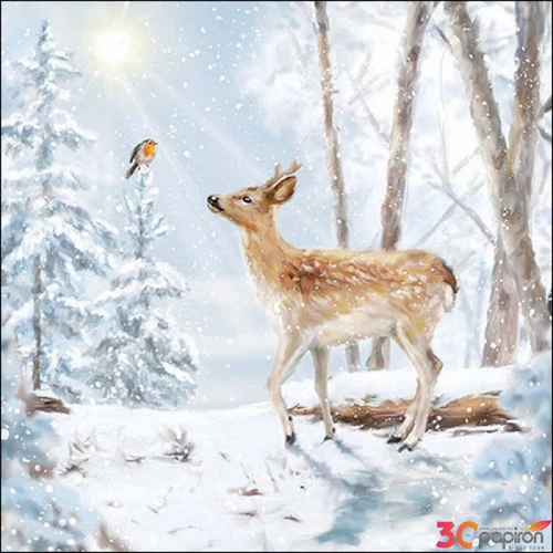 Szalvéta Ambiante Meeting in winterwordl papírszalvéta 33x33cm,20db-os