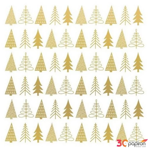 Szalvéta karácsonyi Pure Mood gold papírszalvéta 33x33cm,20db-os