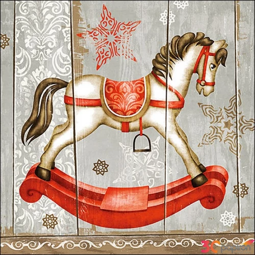 Szalvéta Ambiante Rocking Horse papírszalvéta 33x33cm,20db-os