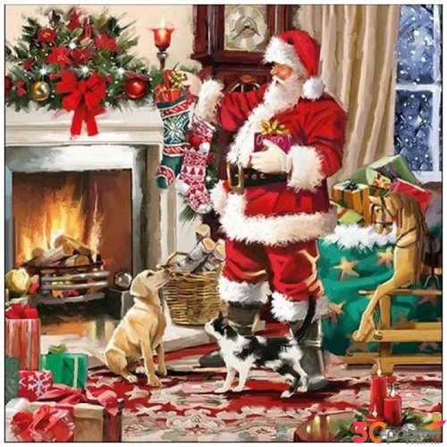 Szalvéta Ambiante Santa Interior papírszalvéta 33x33cm,20db-os