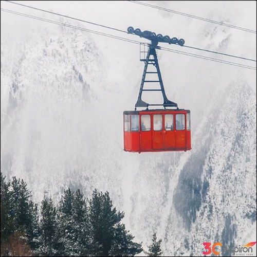 Szalvéta Ambiante Ski Gondola papírszalvéta 33x33cm,20db-os