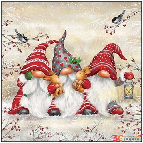 Szalvéta Ambiante Three dwarfs papírszalvéta 33x33cm,20db-os