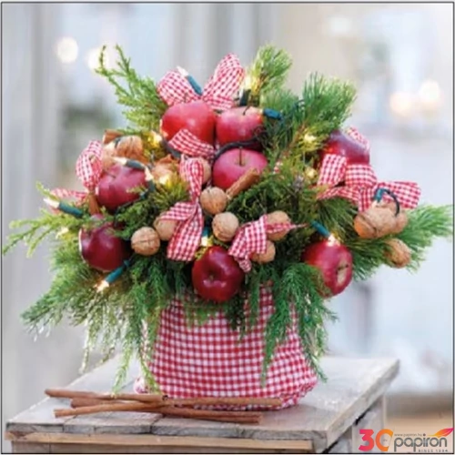 Szalvéta Ambiante Vichy Decoration papírszalvéta 25x25cm,15db-os