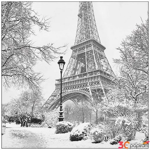 Szalvéta Ambiante Winter in Paris papírszalvéta 33x33cm,20db-os