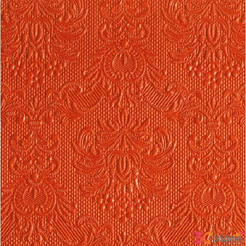 Szalvéta Ambiente Elegance Elegance orange dombornyomott papírszalvéta 25x25cm,15db-os
