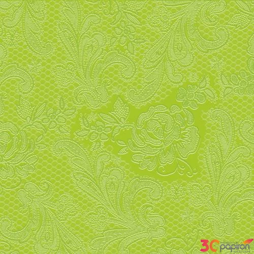 Szalvéta Ambiante Lime 25x25cm, 15lapos 3rétegű papírszalvéta 25x25cm,15db-os