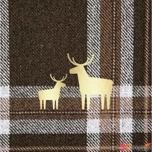 Szalvéta PPD szarvasos Check brown and Deer papírszalvéta 33x33cm,20db-os