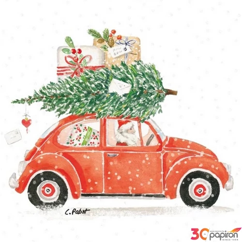 Szalvéta PPD karácsonyi Christmas delivery papírszalvéta 33x33cm,20db-os