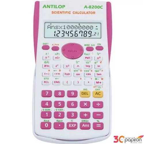 Számológép Antilop A-8200c tudományos 240 funkciós pink