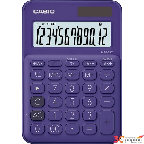 SzámoLógép Casio MS-20UC PL asztali számológép 12digites lila
