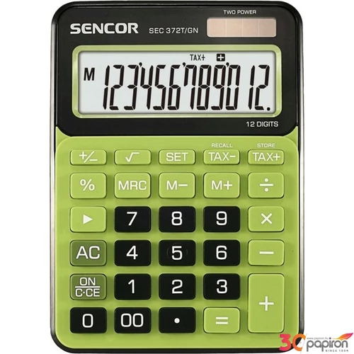 Számológép Sencor Sec 372T/GN asztali számológép 12digites