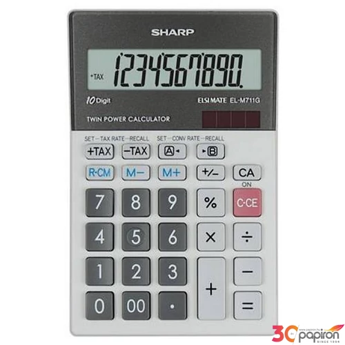 Számológép Sharp asztali, 10 számjegy, EL-M711G SHELM711GGY