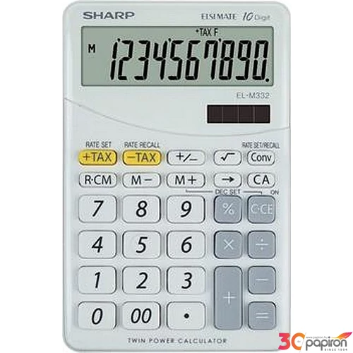 Számológép Sharp EL-M332 fehér Asztali 10 számjegy C SHM332BWH