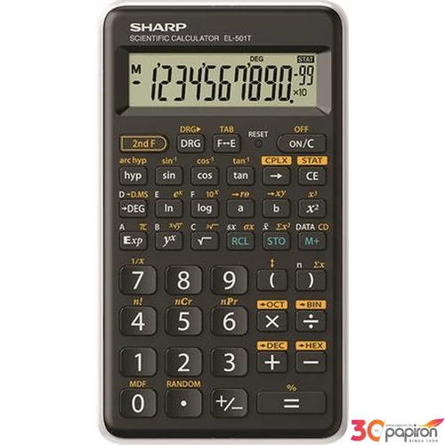 Számológép,Sharp EL-501TBWH EL-501TBWH Számológép, tudományos, 146 funkció