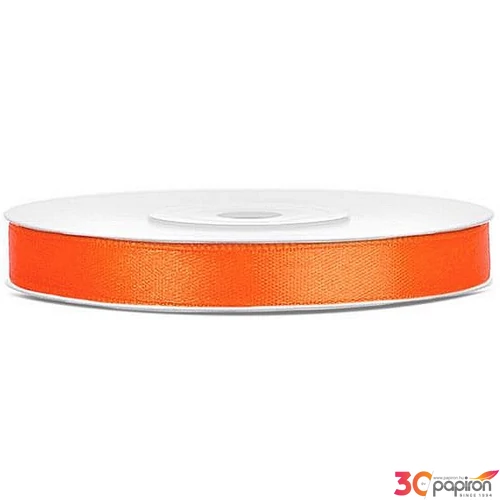Szalag szatén 6mm narancssárga
