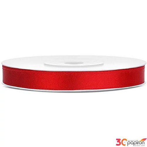 Szalag szatén 6mm piros