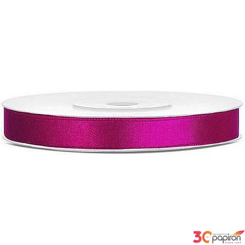 Szalag szatén 6mm sötét pink