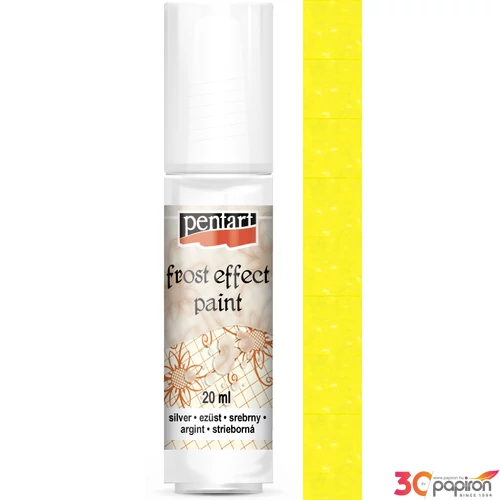 Szatináló festék Pentart 20ml sárga