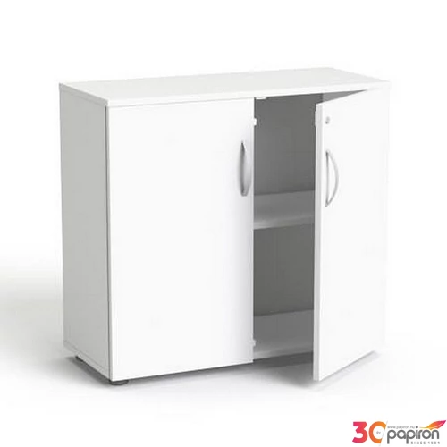Szekrény 2 rendező magas kétajtós polcokka MAYAH Freedom SV-10 fehér