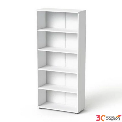 Szekrény 5 rendező magas nyitott polcos MAYAH Freedom SV-02 fehér
