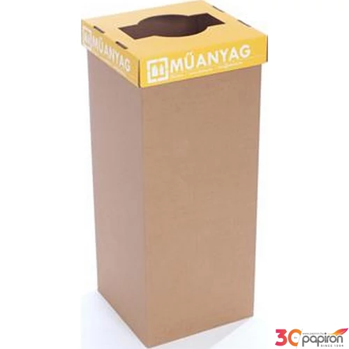 Szelektív hulladékgyűjtő,60l RECOBIN Office,sárga URE001