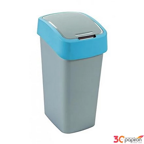 Szemetes billenős Curver 50L szelektív hulladékgyűjtő, műanyag kék/szürke