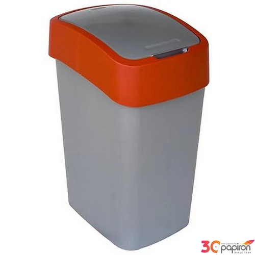Szemetes billenős Curver 50L szelektív hulladékgyűjtő, műanyag piros/szürke