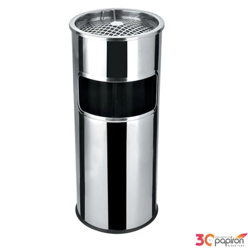 Szemetes kültéri hamutartós inox 25x58 UVV004