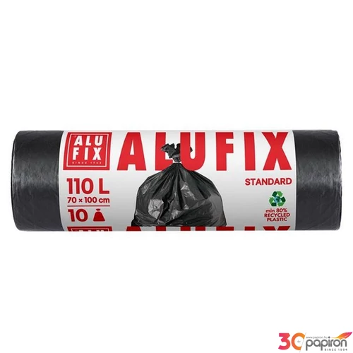 Szemeteszsák 110 l 10db 70x110cm 25 µ ALUFIX fekete