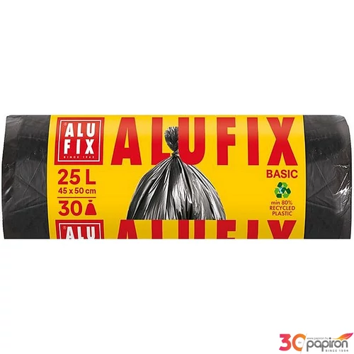 Szemeteszsák 25 l 30db 44x50cm 8 µ ALUFIX Economy fekete