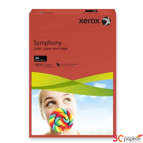 Színes másolópapír XEROX Symphony A4/80gr sötétpiros 500lap/csom