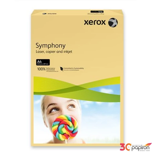 Színes másolópapír XEROX Symphony A4/80gr vajszín 500lap/csom