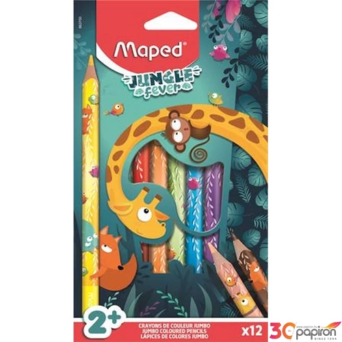 Színes ceruza 12 Maped vastag, Jungle Fever IMA863700