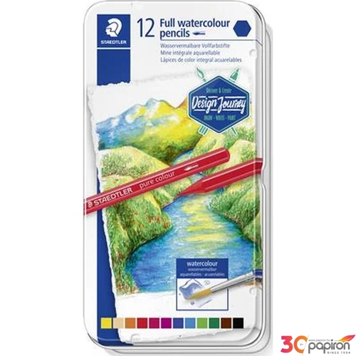 Színes ceruza 12 Staedtler Design Journey Akvarell hatszögű 12színű Írószerek STAEDTLER 14610G M12