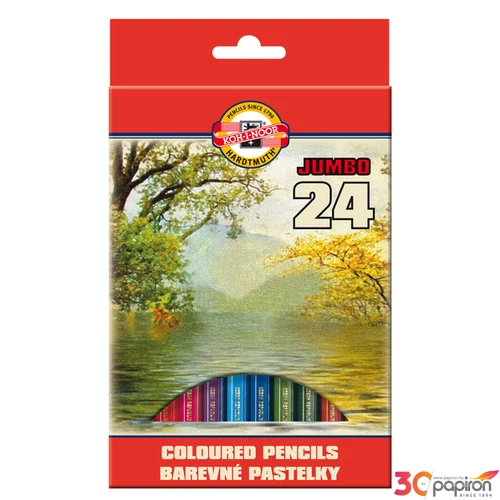 Színes ceruza 24 Koh-I-Noor 3374/24 Jumbo iskolaszer- tanszer